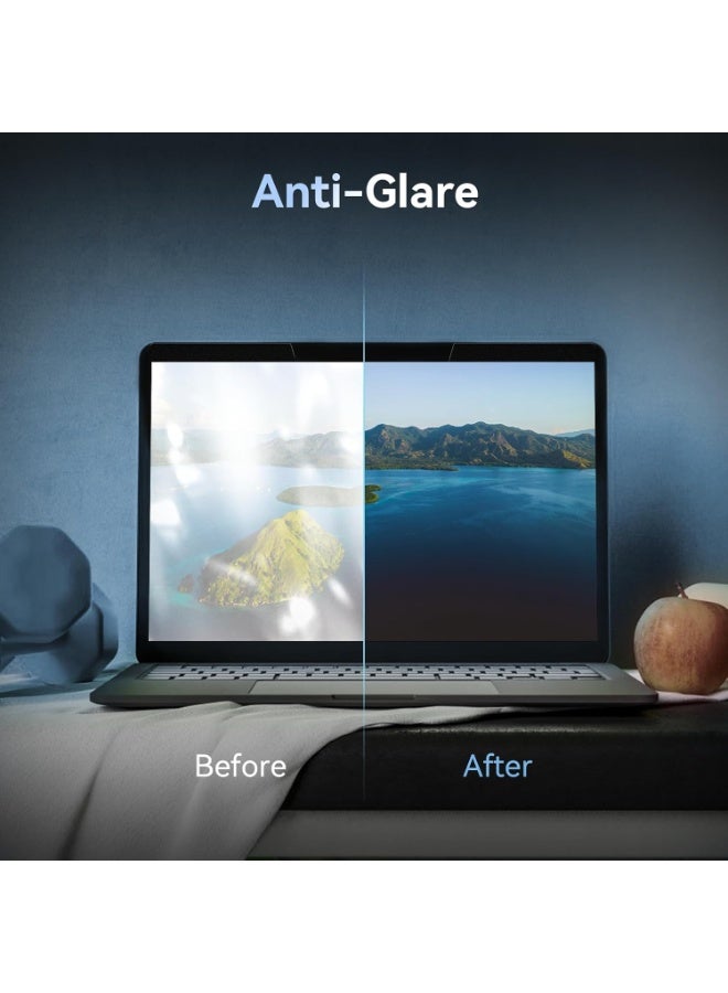 Magnetic Laptop Privacy Screen 14 Inch 16:9 - Laptop Screen Privacy Shield, Anti-Blue Light, Anti-Glare Filter, Removable Screen Protector Compatible with Huawei/HP/Samsung/Lenovo Thinkpad/Dell /Acer/Asus/Xiaomi Laptops - Image 2